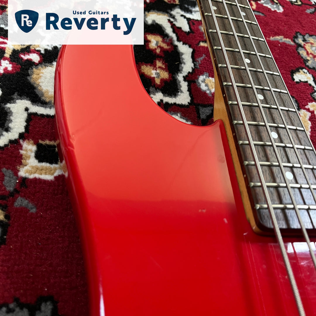 Fernandes PJS-50 PJ Bass 1980s MIJ Japan Medium Scale Red Limited Edition