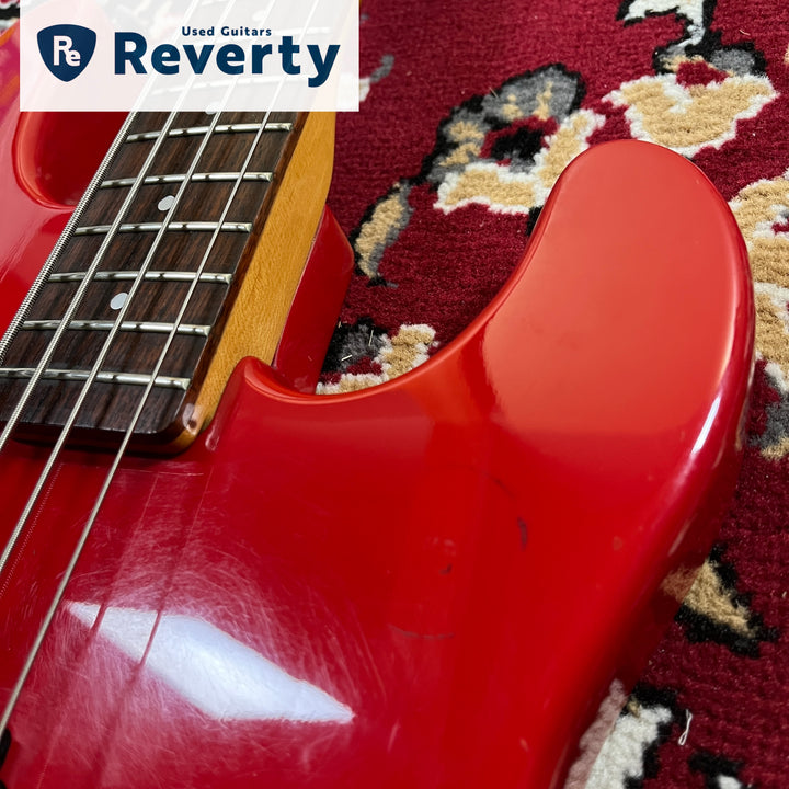 Fernandes PJS-50 PJ Bass 1980s MIJ Japan Medium Scale Red Limited Edition