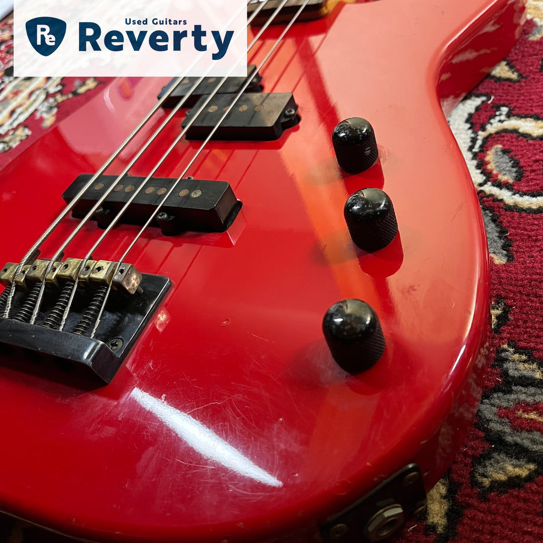 Fernandes PJS-50 PJ Bass 1980s MIJ Japan Medium Scale Red Limited Edition