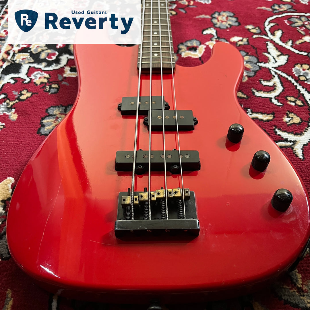 Fernandes PJS-50 PJ Bass 1980s MIJ Japan Medium Scale Red Limited Edition