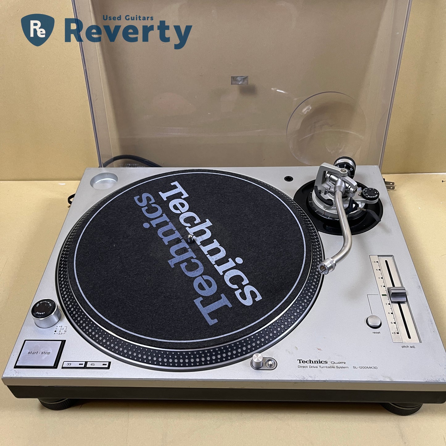 Technics SL-1200MK3D Silver Direct Drive DJ Turntable Made in Japan 100V Used