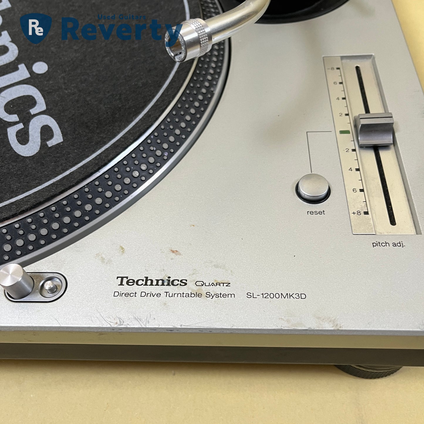 Technics SL-1200MK3D Silver Direct Drive DJ Turntable Made in Japan 100V Used