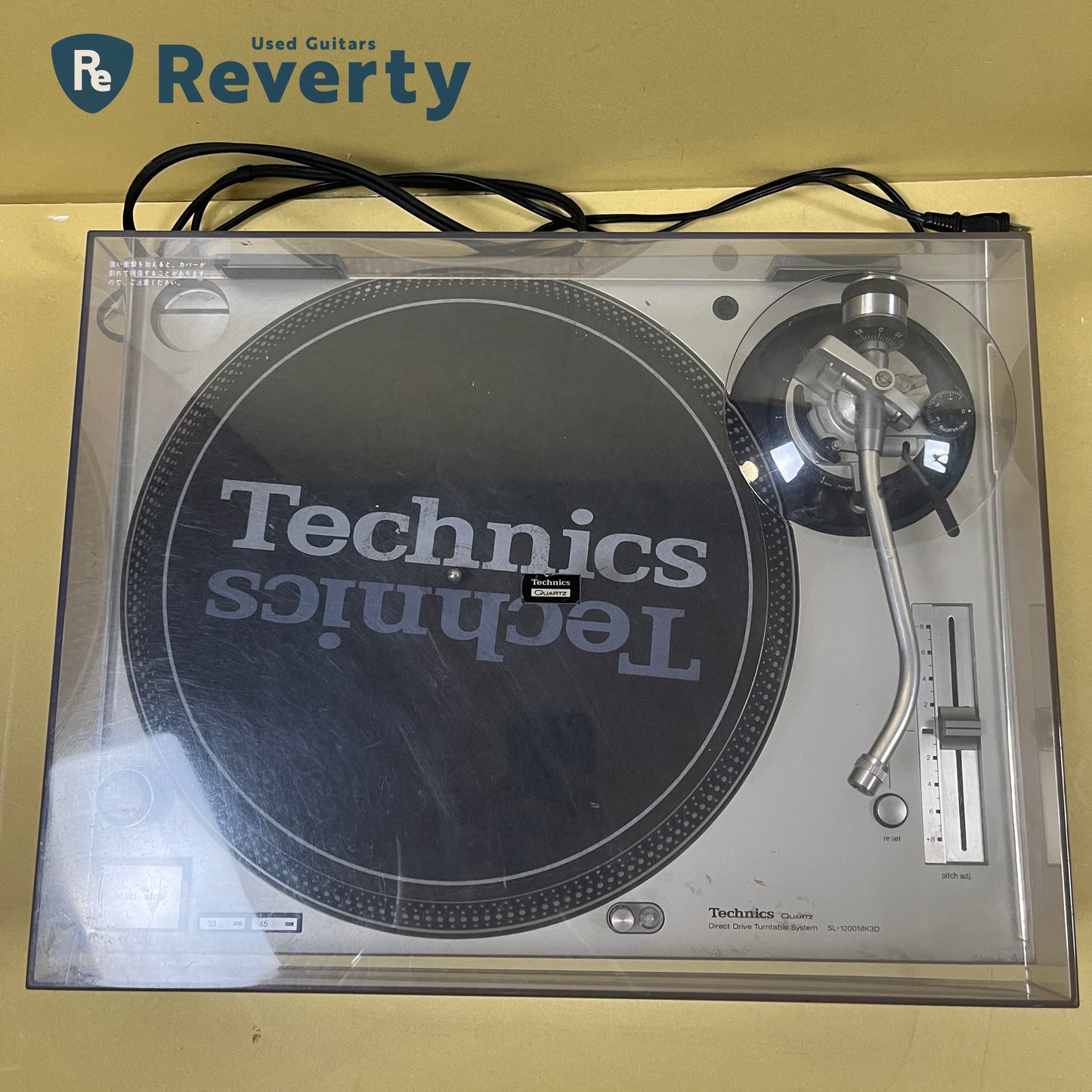 Technics SL-1200MK3D Silver Direct Drive DJ Turntable Made in Japan 100V Used