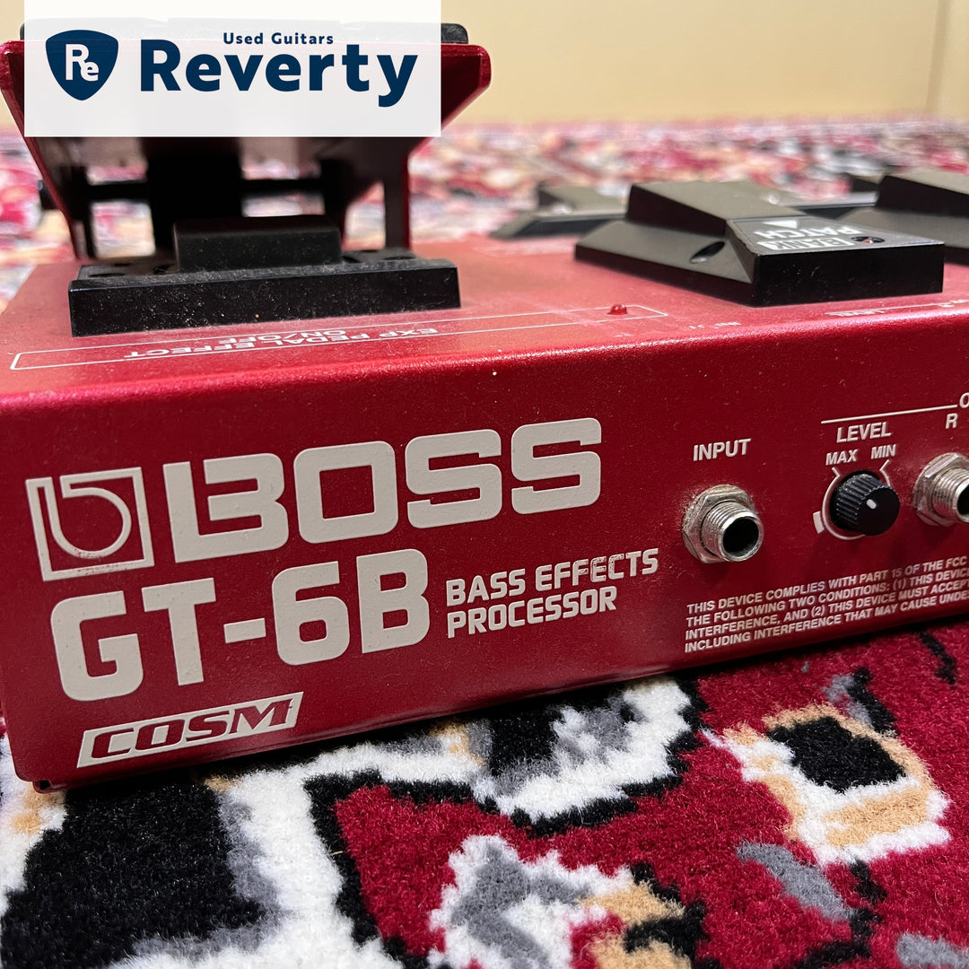 Boss GT-6B Bass Multi-Effects Processor Pedal with Power cable Used