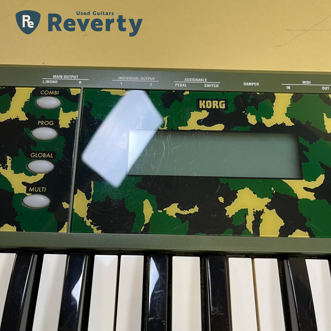 KORG X50-CF Limited Camouflage Edition 61-Key Keyboard Synthesizer w/Power supply Used