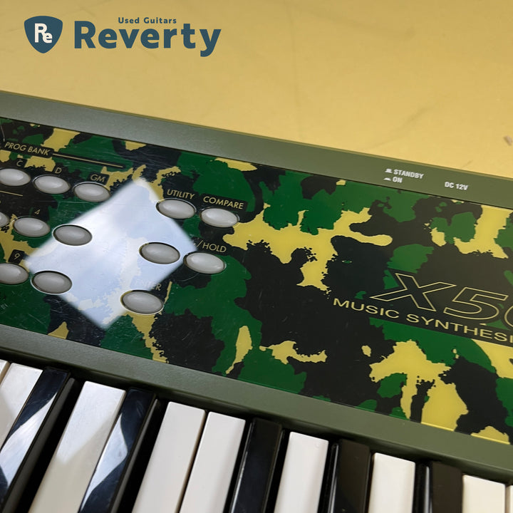KORG X50-CF Limited Camouflage Edition 61-Key Keyboard Synthesizer w/Power supply Used