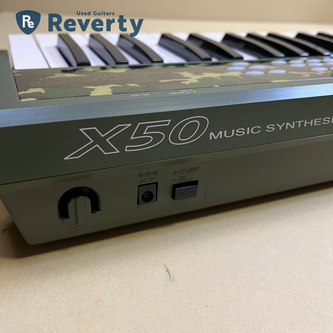 KORG X50-CF Limited Camouflage Edition 61-Key Keyboard Synthesizer w/Power supply Used