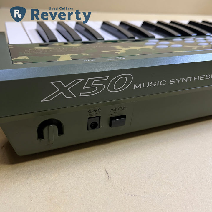 KORG X50-CF Limited Camouflage Edition 61-Key Keyboard Synthesizer w/Power supply Used