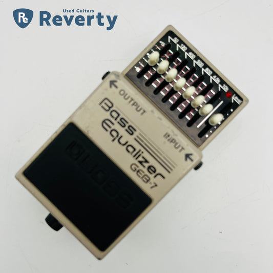 Boss GEB-7 Bass Equalizer Effect Pedal Made in Taiwan Silver Label