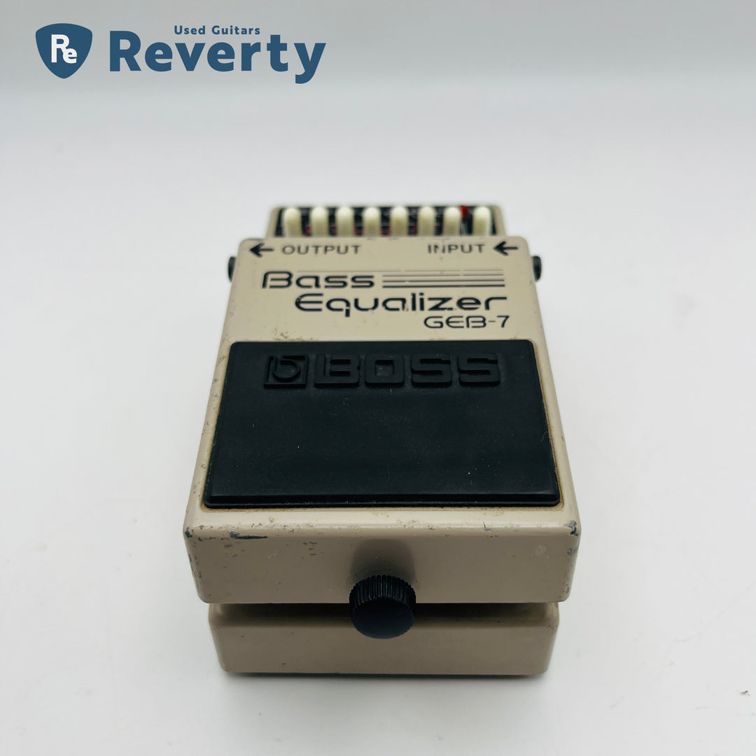 Boss GEB-7 Bass Equalizer Effect Pedal Made in Taiwan Silver Label