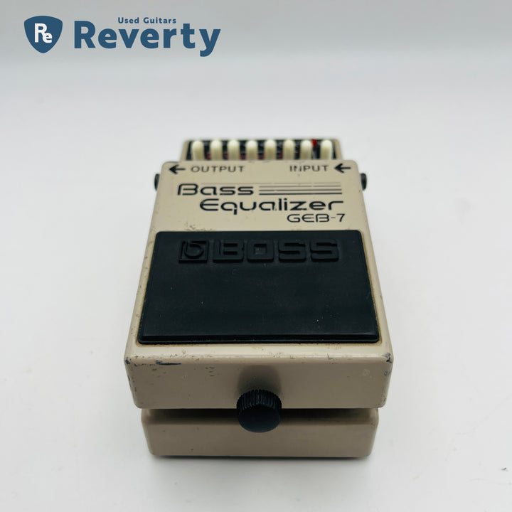 Boss GEB-7 Bass Equalizer Effect Pedal Made in Taiwan Silver Label