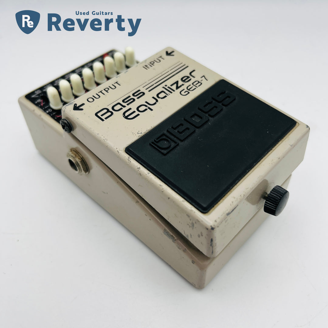 Boss GEB-7 Bass Equalizer Effect Pedal Made in Taiwan Silver Label