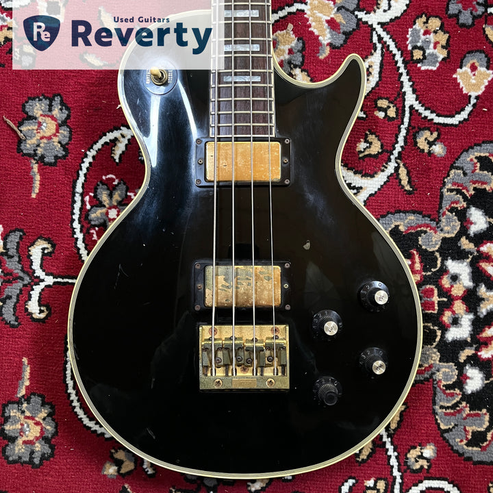 GRECO EGB-850 Black Les Paul Custom Bass Made in Japan 1991 Fujigen MIJ