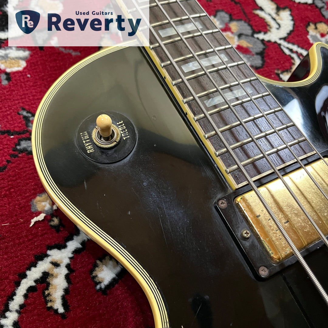 GRECO EGB-850 Black Les Paul Custom Bass Made in Japan 1991 Fujigen MIJ