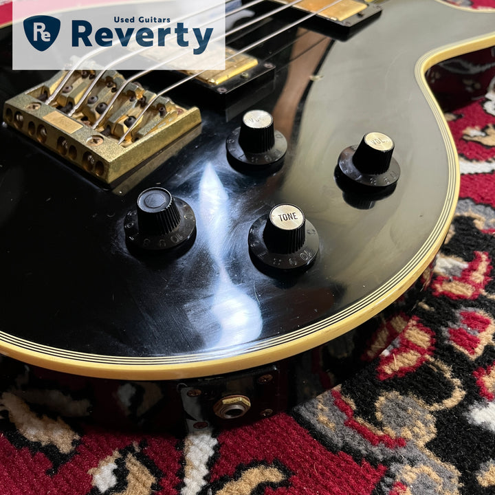 GRECO EGB-850 Black Les Paul Custom Bass Made in Japan 1991 Fujigen MIJ