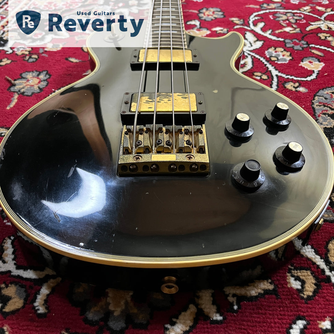 GRECO EGB-850 Black Les Paul Custom Bass Made in Japan 1991 Fujigen MIJ