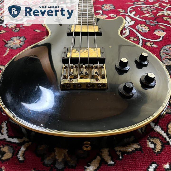 GRECO EGB-850 Black Les Paul Custom Bass Made in Japan 1991 Fujigen MIJ