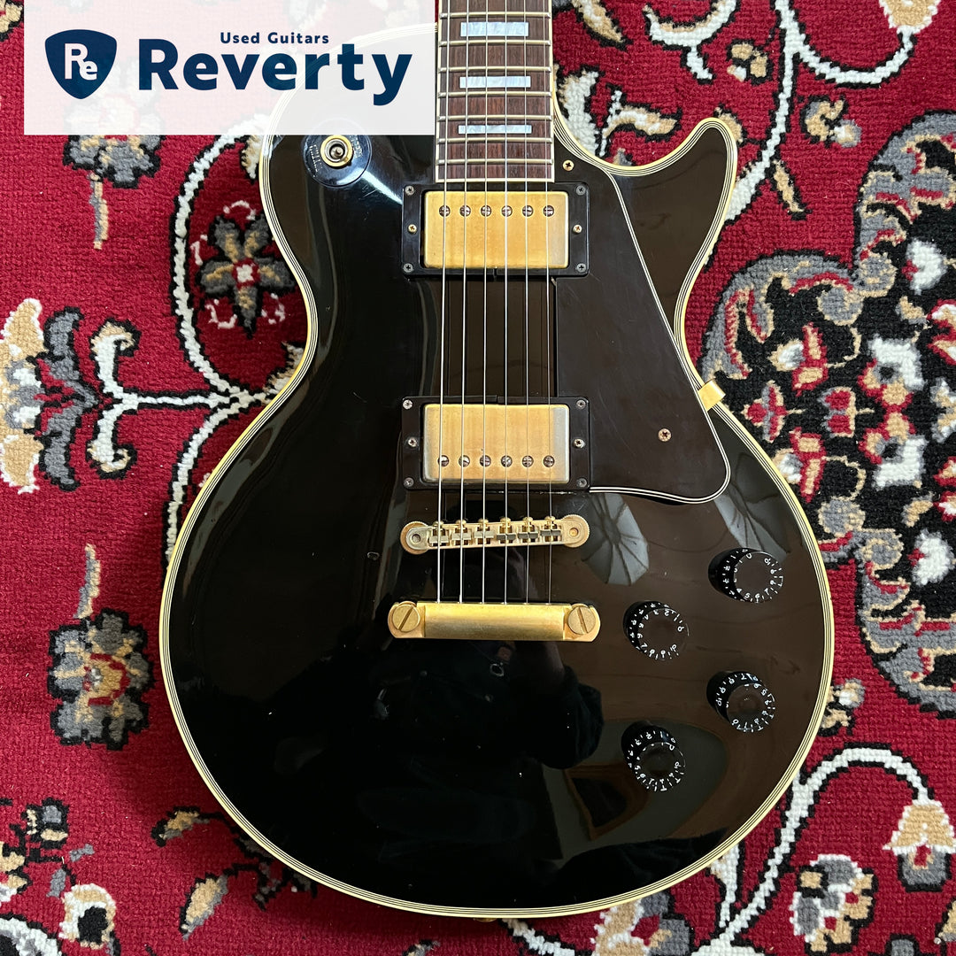 1999 Epiphone Japan LPC-80 Les Paul Custom Ebony MIJ Fujigen JDM Long Tenon