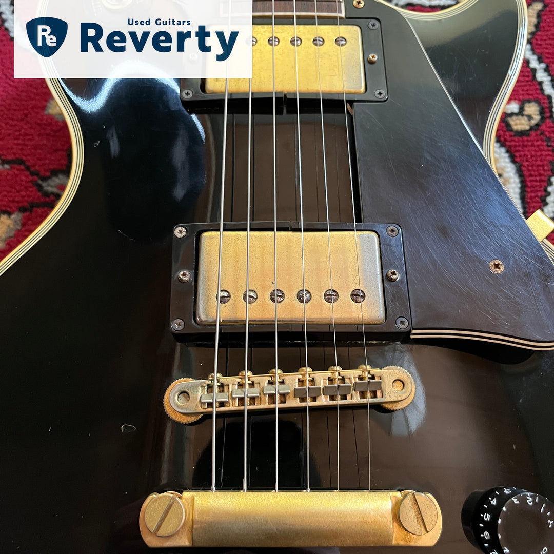 1999 Epiphone Japan LPC-80 Les Paul Custom Ebony MIJ Fujigen JDM Long Tenon