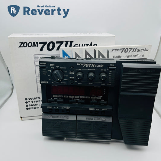 Zoom 707 II Multi-Effects Processor Guitar Effect Pedal Used w/Box