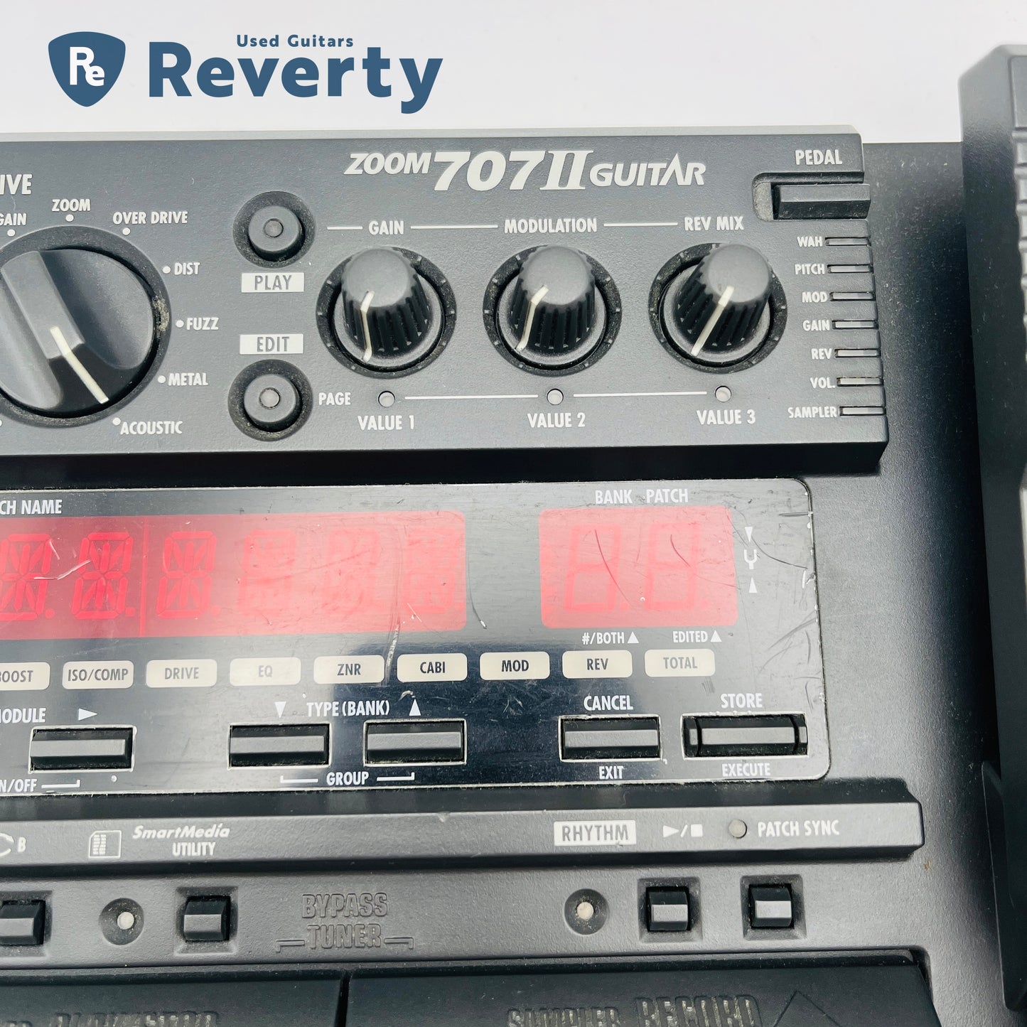 Zoom 707 II Multi-Effects Processor Guitar Effect Pedal Used w/Box