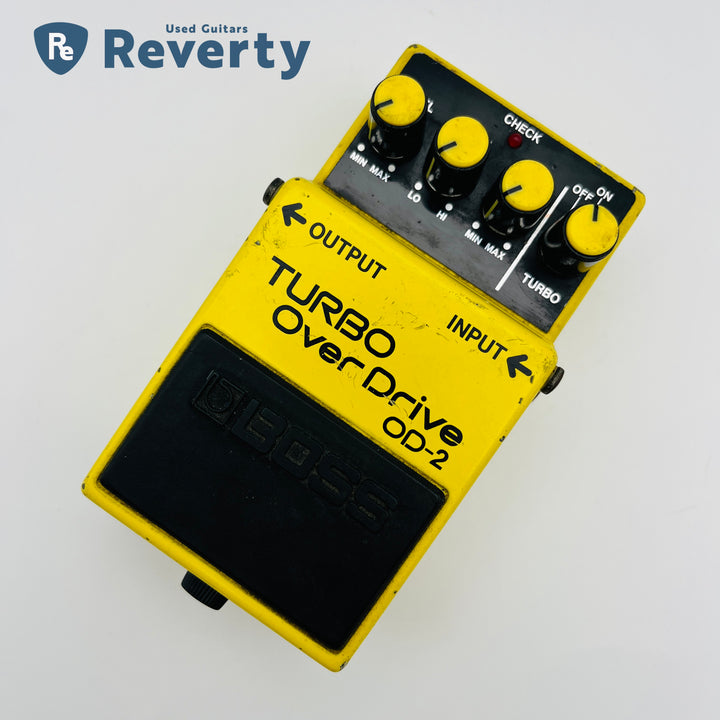 Boss OD-2 Turbo OverDrive Guitar Effect Pedal Made in Japan 1980s Used