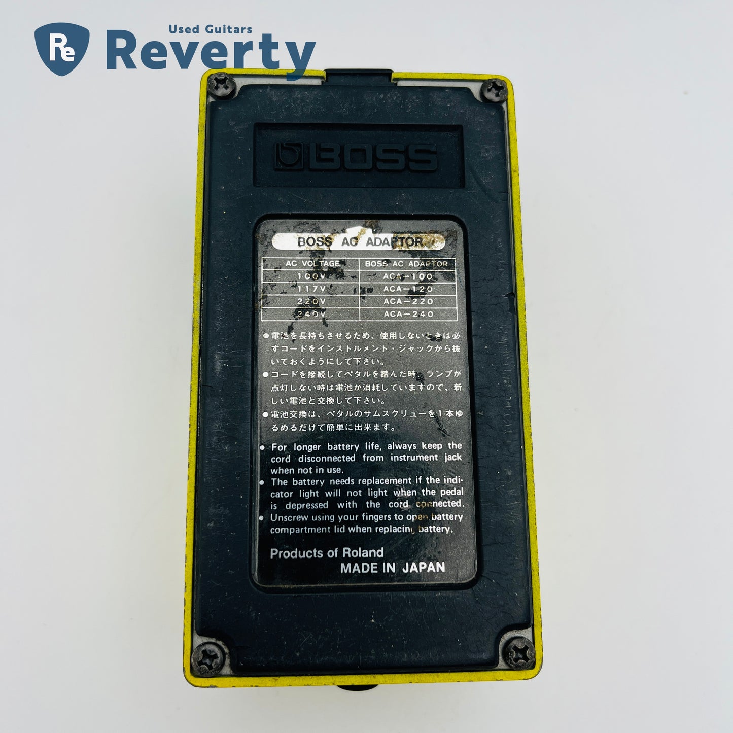 Boss OD-2 Turbo OverDrive Guitar Effect Pedal Made in Japan 1980s Used