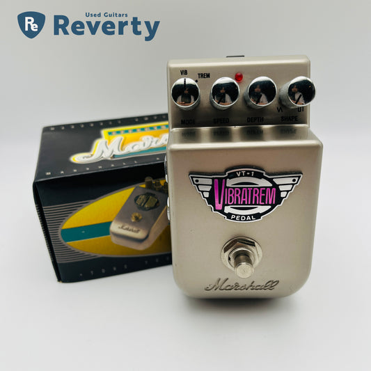 Marshall VT-1 Vibratrem Stereo Vibrato Tremolo Vibe Guitar Effect Pedal w/Box