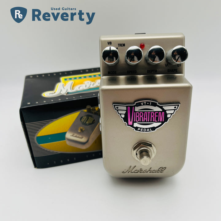 Marshall VT-1 Vibratrem Stereo Vibrato Tremolo Vibe Guitar Effect Pedal w/Box