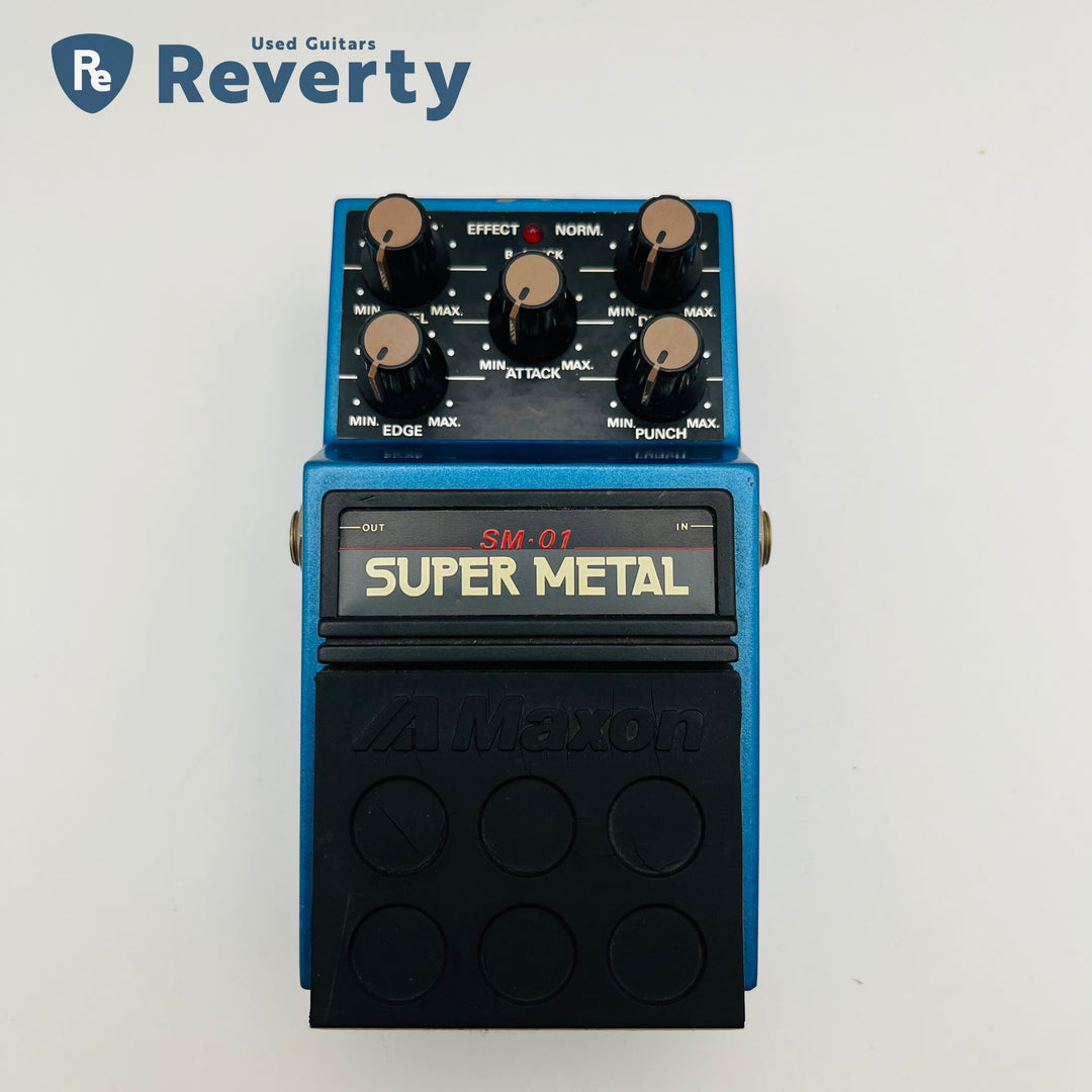 Maxon SM-01 Super Metal Distortion Guitar Effect Pedal Made in Japan Used