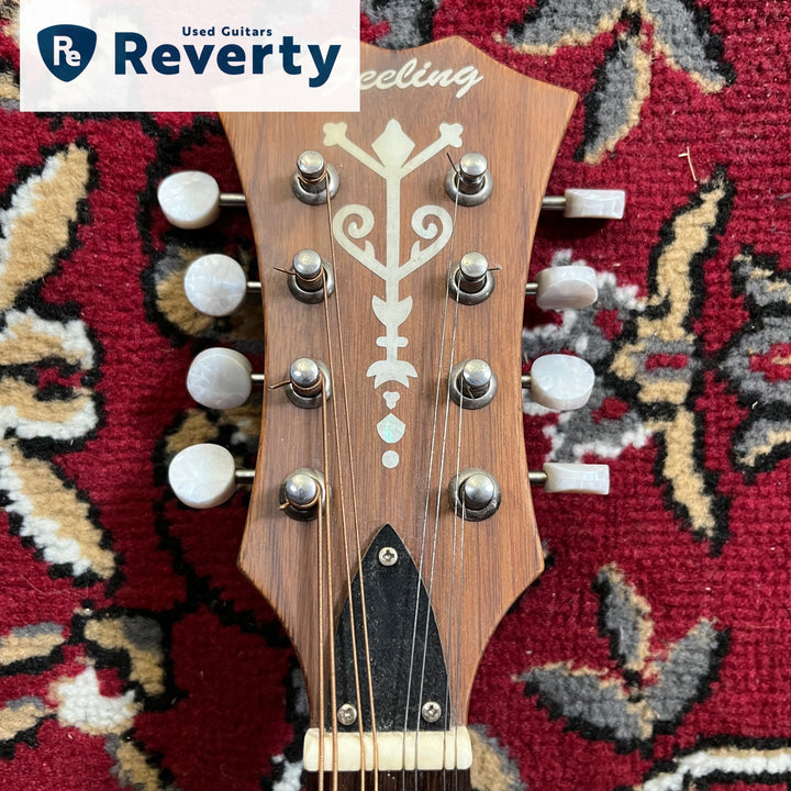 Feeling F90DF Solid Spruce F-Style Mandolin Two-Point Scroll Fern Inlay Bluegrass