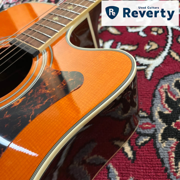 2019 Epiphone Masterbilt DR-500MCE Natural All Solid Dreadnought eSonic2 w/ Bag