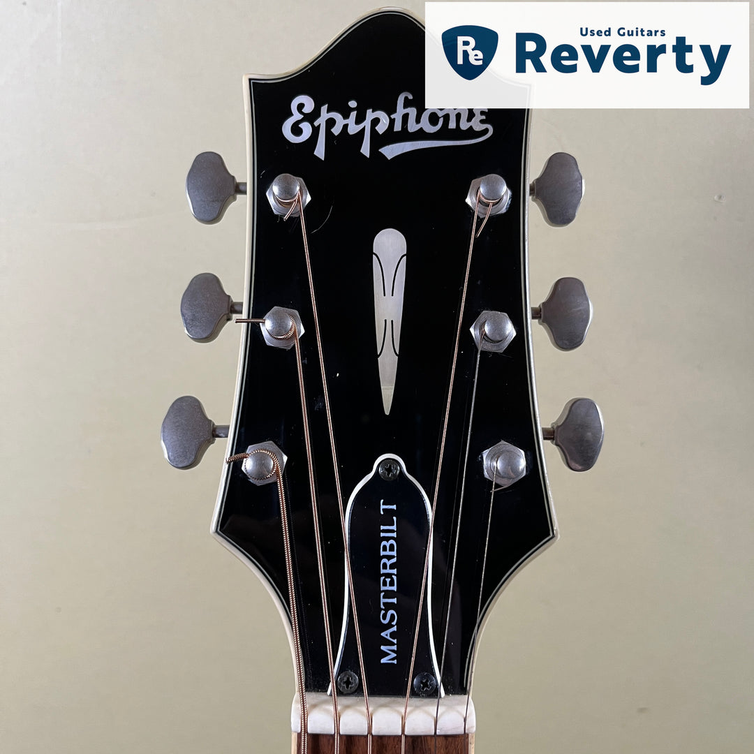 2019 Epiphone Masterbilt DR-500MCE Natural All Solid Dreadnought eSonic2 w/ Bag