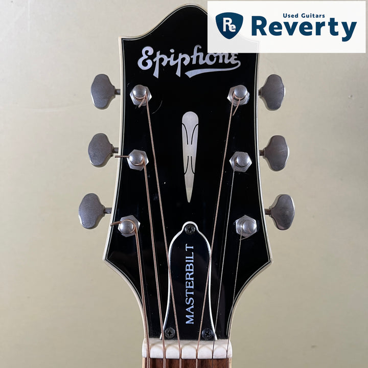 2019 Epiphone Masterbilt DR-500MCE Natural All Solid Dreadnought eSonic2 w/ Bag