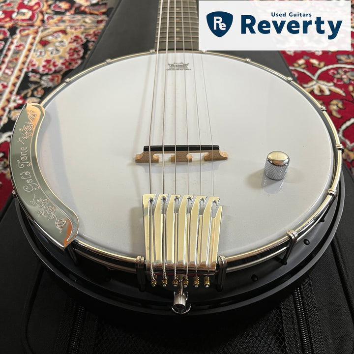 Gold Tone AC-6+ Acoustic Composite 6-String Banjitar Banjo Guitar w/ Pickup