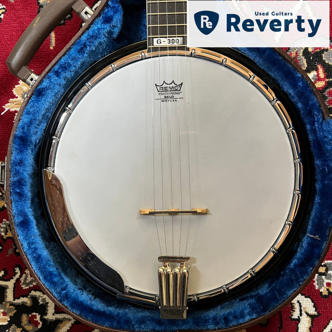 1970s-80s Morris G-300 Custom 5-String Resonator Banjo Mastertone Style MIJ Japan