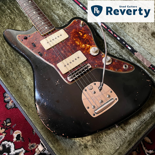 1965 Fender Jazzmaster Black Refin Pre-CBS Transition Dot Bound USA Vintage