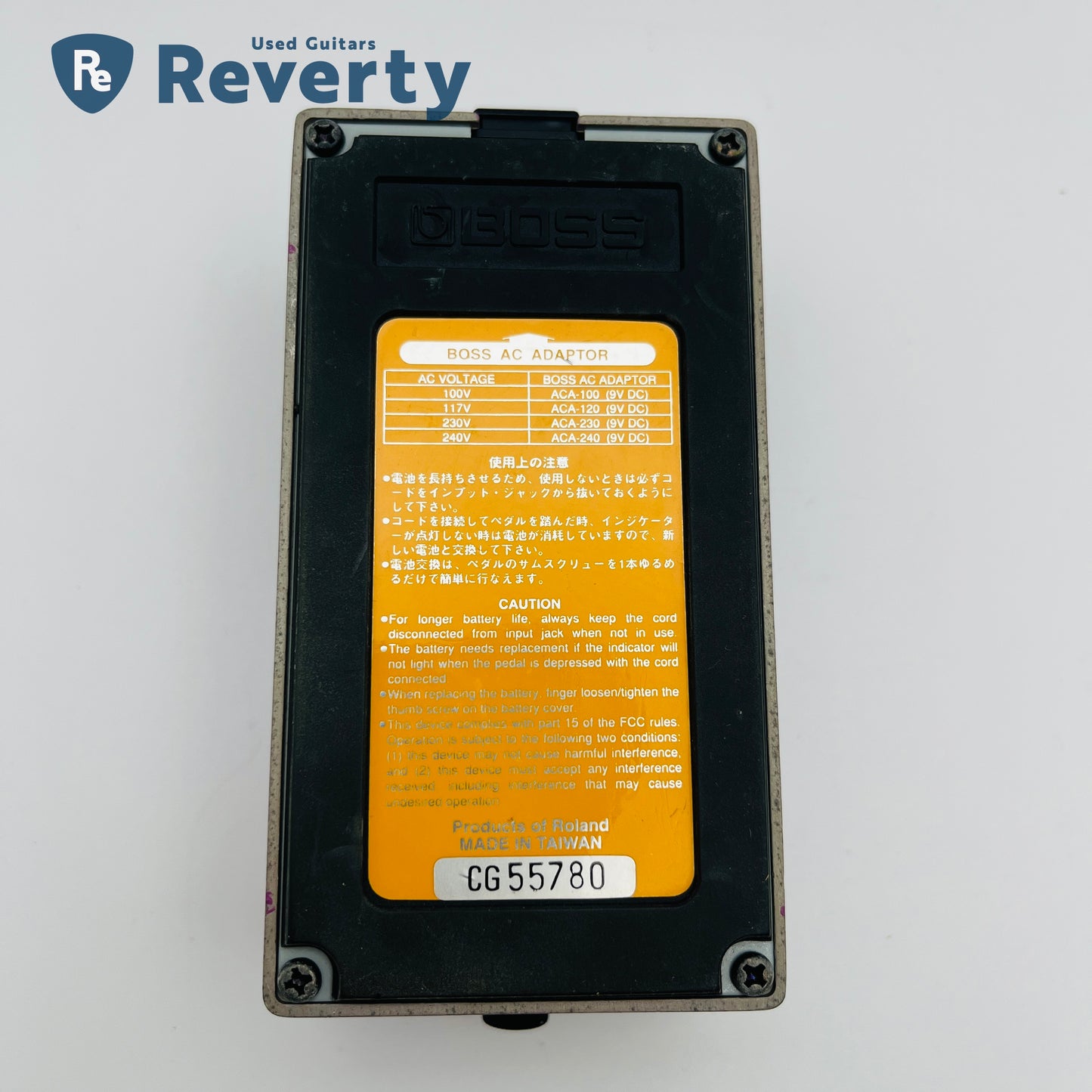 Boss BF-2 Flanger Guitar Effect Pedal Made in Taiwan Orange Label Used