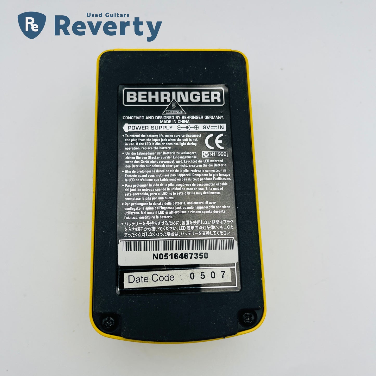 Behringer EQ700 Graphic Equalizer Guitar Effect Pedal Used