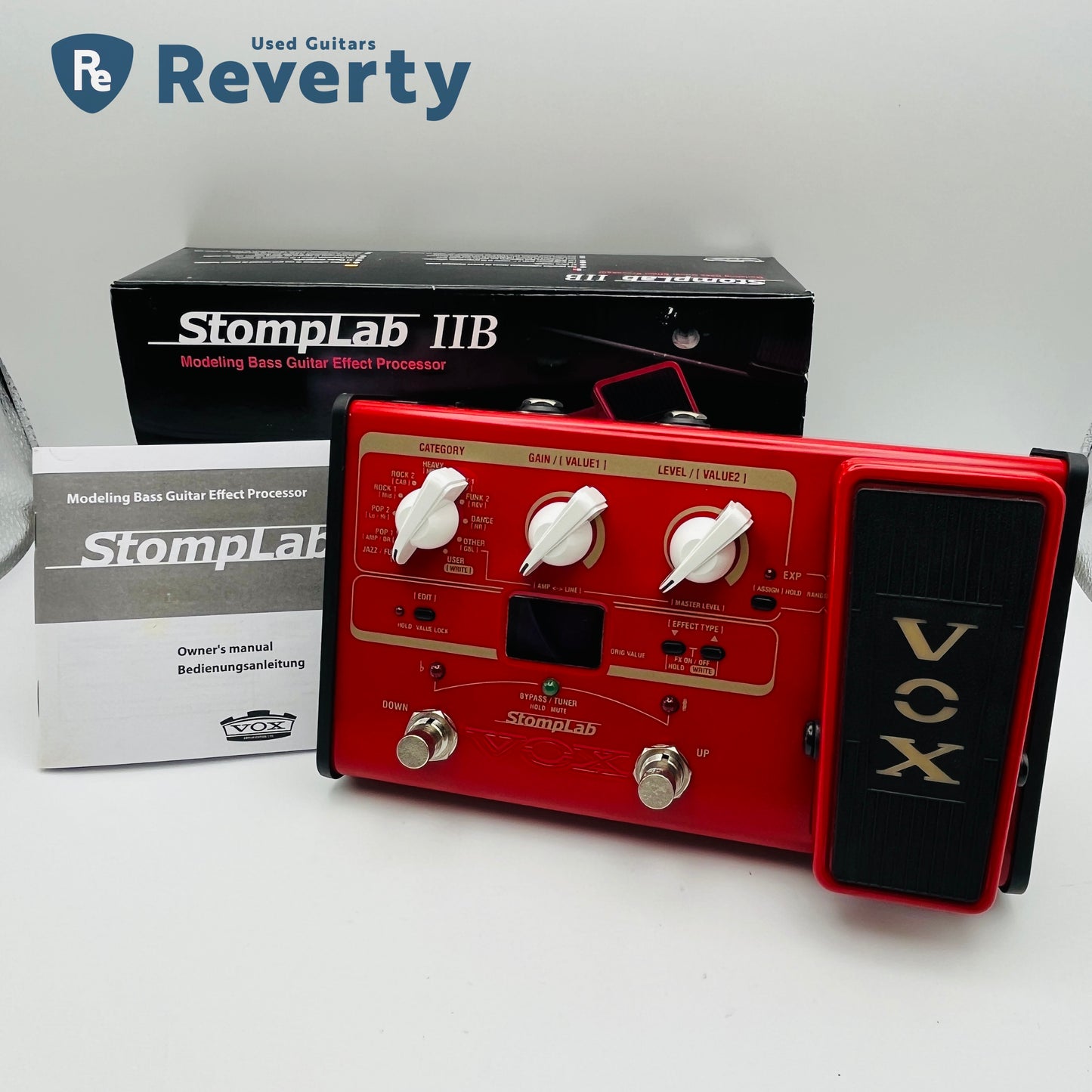 VOX Stomplab 2B IIB Bass Modeling Bass Guitar Effect Processor Pedal w/ Box