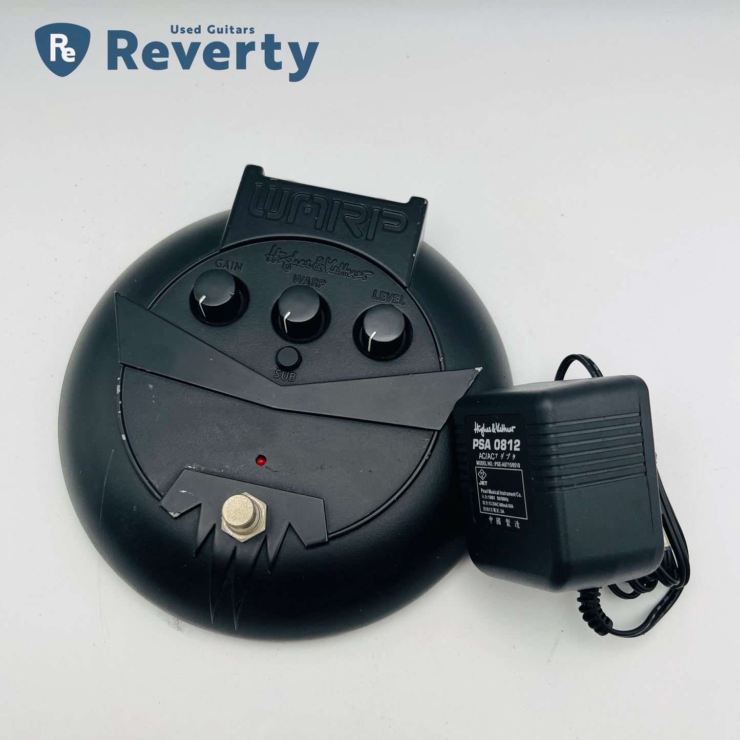 Hughes & Kettner WARP FACTOR Distortion Guitar Effect Pedal Used w/Power cord