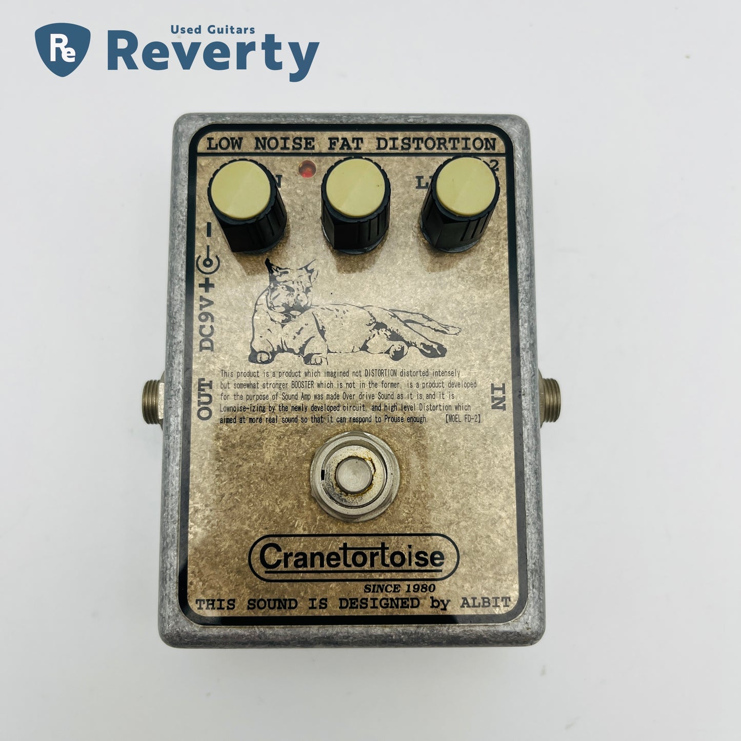 ALBIT Cranetortoise FD2 Fat Distortion Guitar Effect Pedal Used