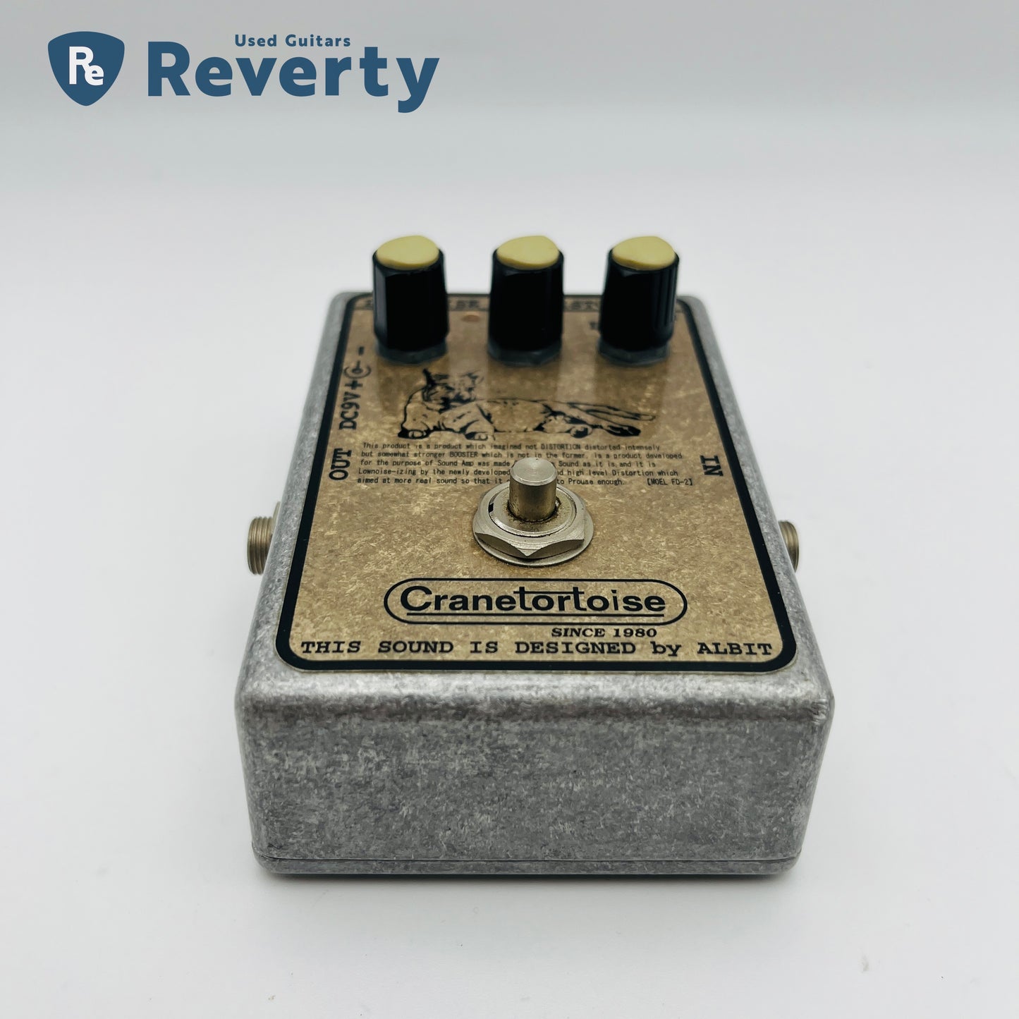 ALBIT Cranetortoise FD2 Fat Distortion Guitar Effect Pedal Used