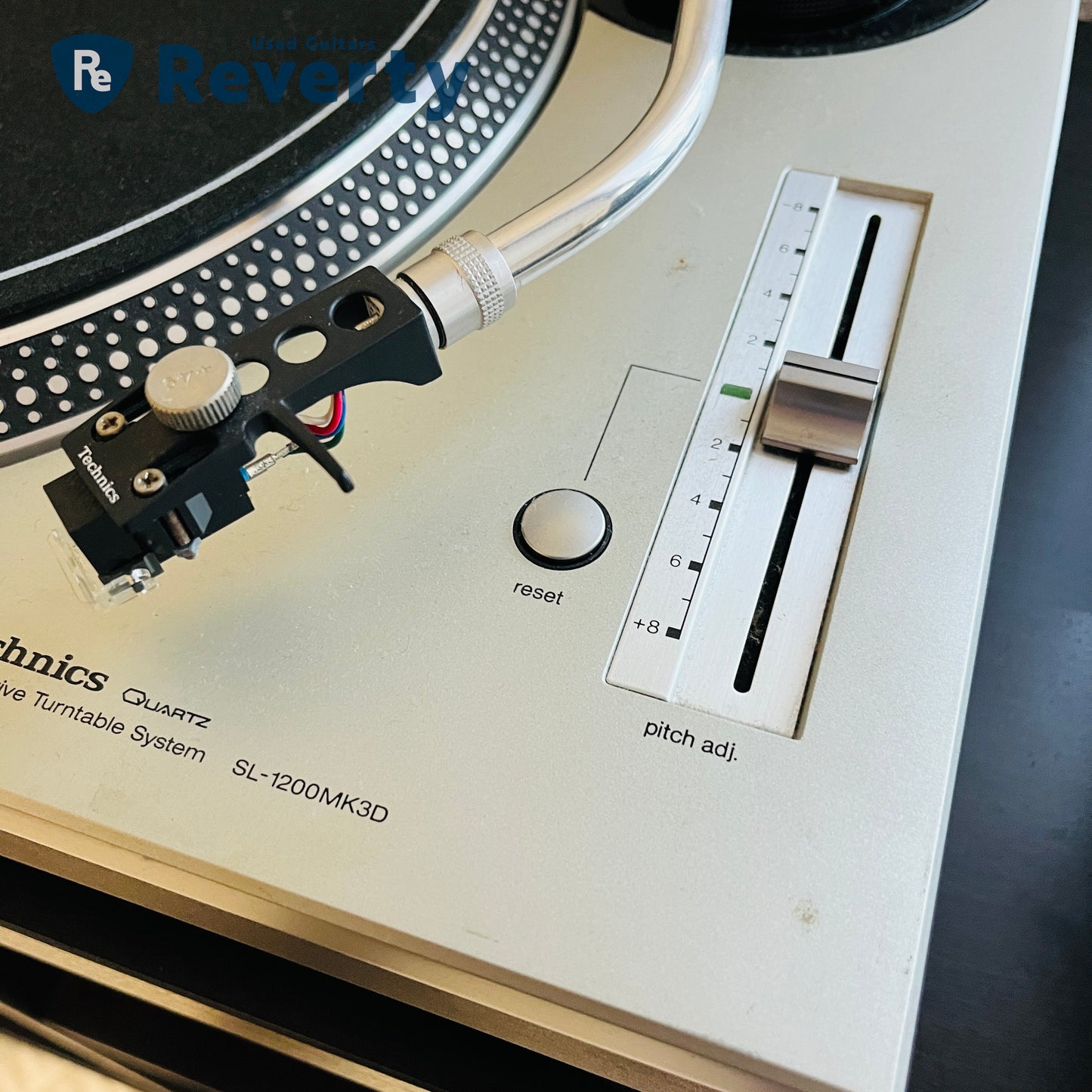 Technics SL-1200MK3D DJ Turntable w/ Shure M44G Made in Japan 100V Used