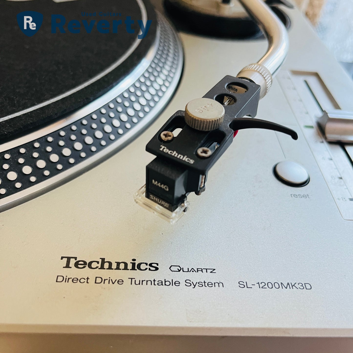 Technics SL-1200MK3D DJ Turntable w/ Shure M44G Made in Japan 100V Used