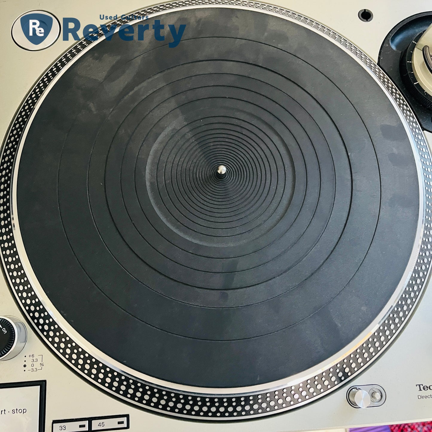 Technics SL-1200MK3D DJ Turntable w/ Shure M44G Made in Japan 100V Used