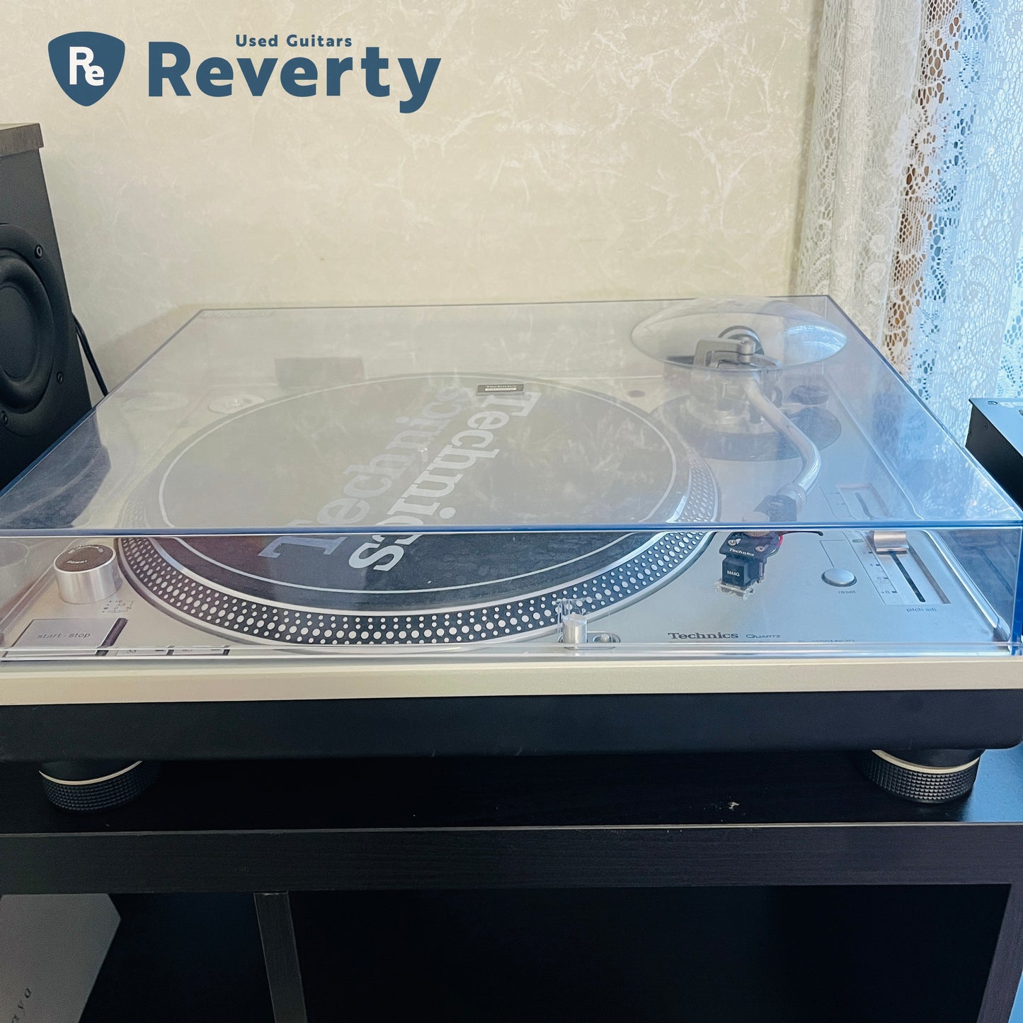 Technics SL-1200MK3D DJ Turntable w/ Shure M44G Made in Japan 100V Used