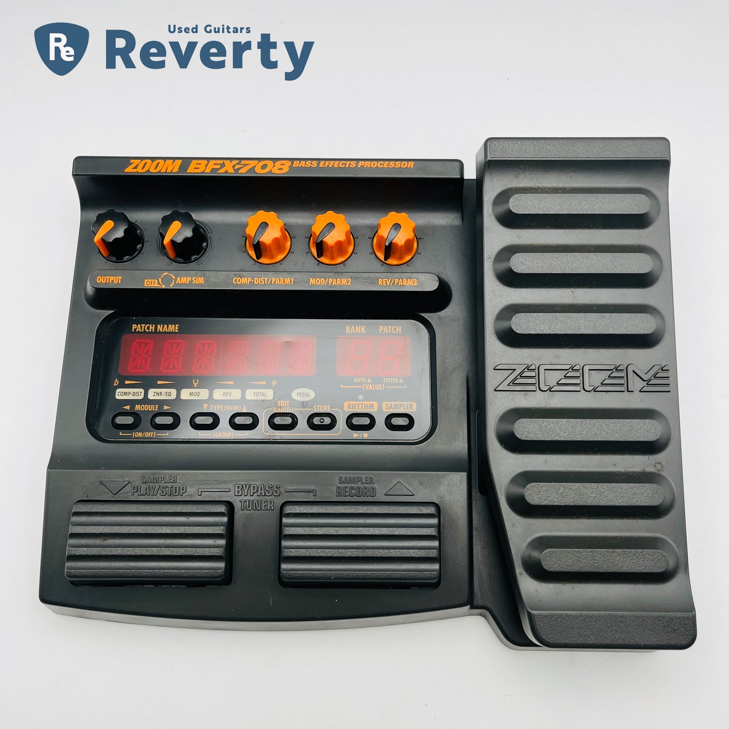 Zoom BFX-708 Bass Multi-Effects Processor Pedal Used w/Box