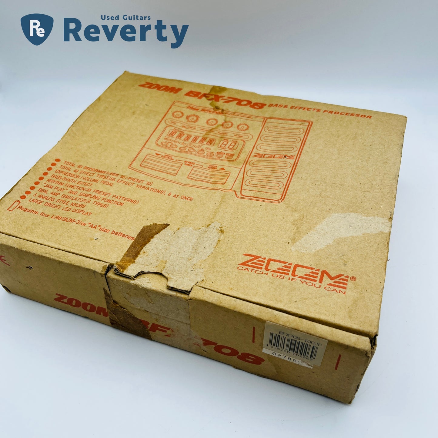 Zoom BFX-708 Bass Multi-Effects Processor Pedal Used w/Box